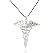 Load image into Gallery viewer, Caduceus Silver Plated Necklace