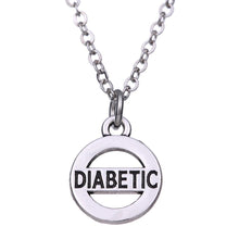 Load image into Gallery viewer, DIABETIC Round Sliver Choker Necklace
