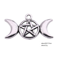 Load image into Gallery viewer, Star-Moon-Wicca Necklace